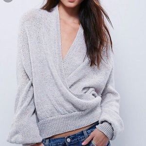 Free People cross over sweater!